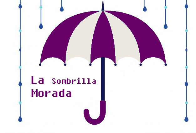 La sombrilla morada
                            