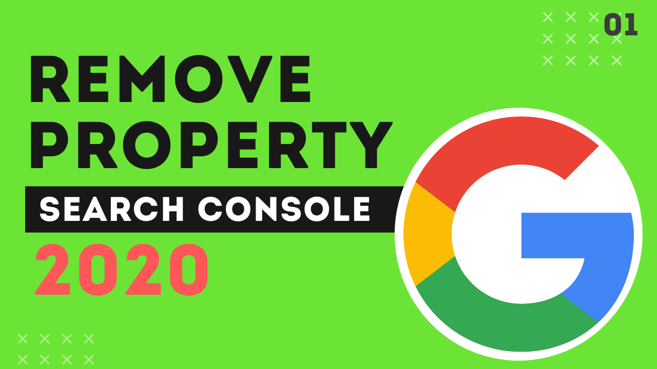 How to remove property from google search console